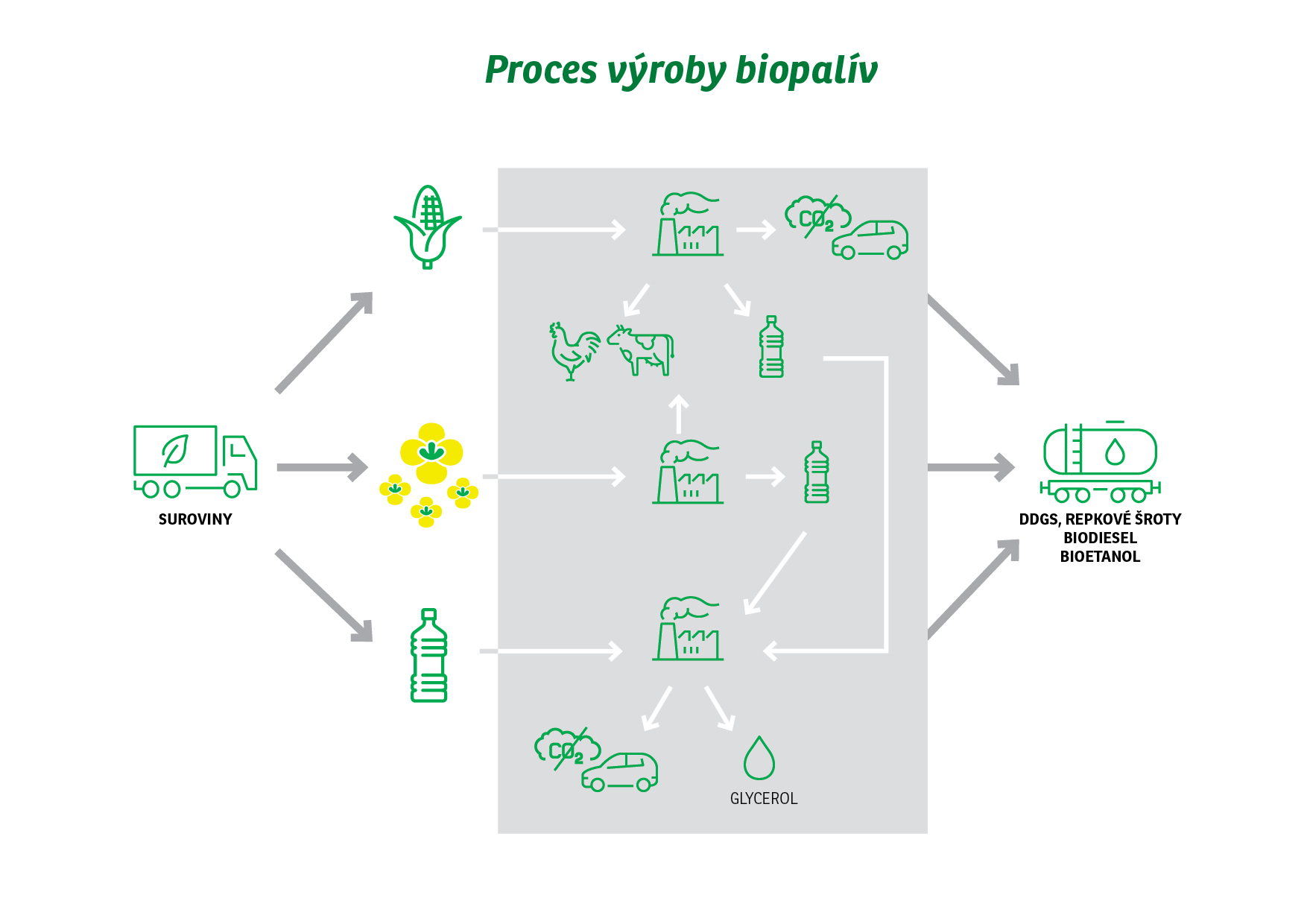 Proces výroby biopalív